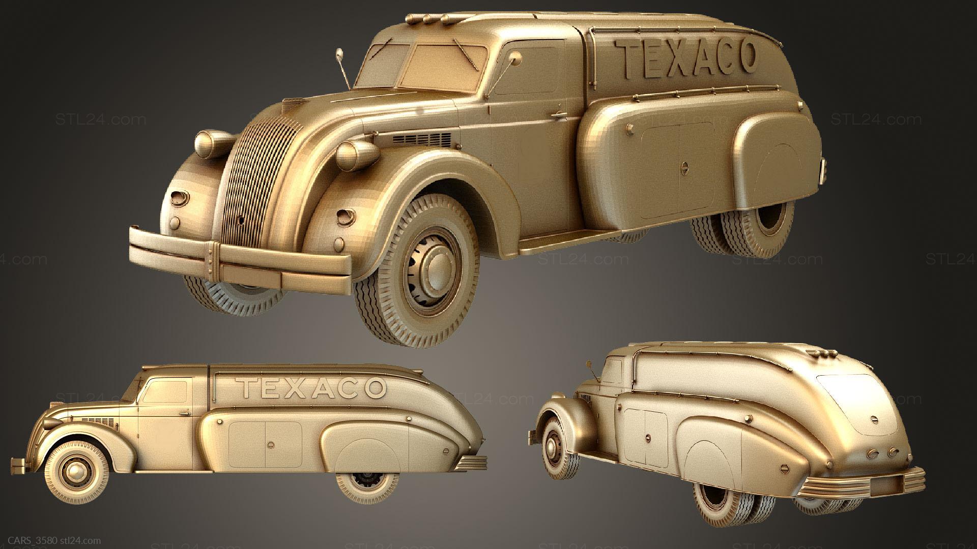 Texaco Vehicles Vehicles - texaco wagon, CARS_3580. 3D stl model for CNC